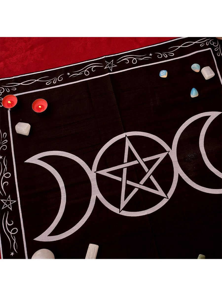 Triple Moon Altar Cloth - 70cm x 70cm