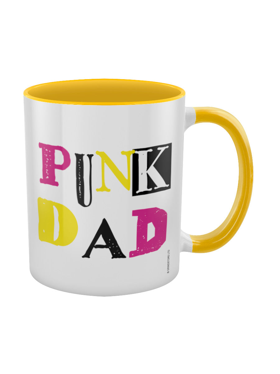 Punk Dad Yellow Inner 2-Tone Mug