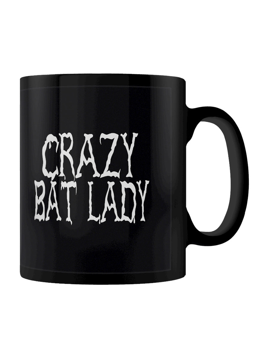 Crazy Bat Lady Black Mug