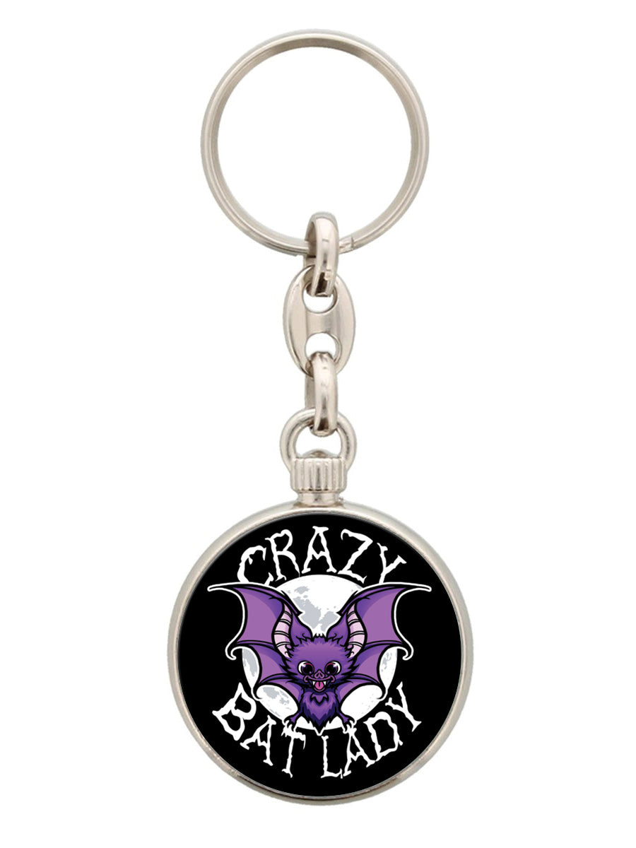 Crazy Bat Lady Keyring