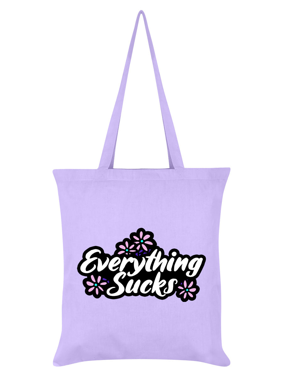 Everything Sucks Lilac Tote Bag