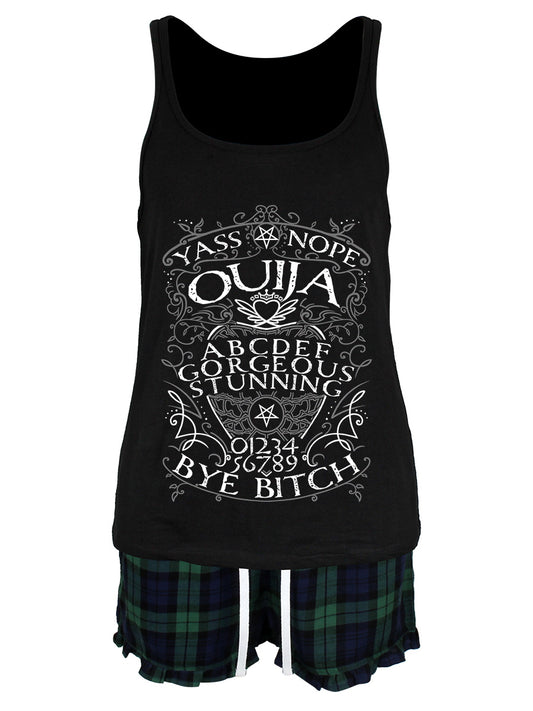 Ouija Bye Bitch Ladies Short Pyjama Set