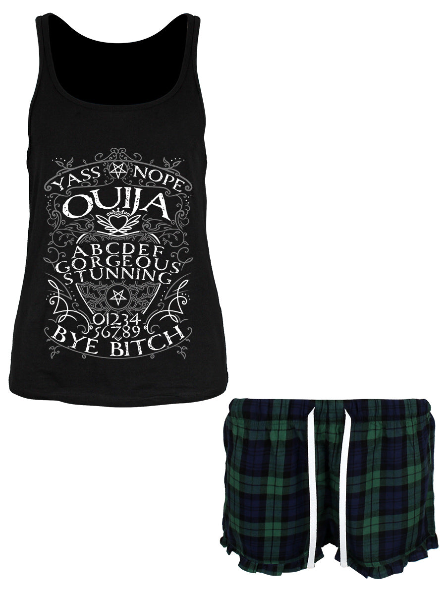 Ouija Bye Bitch Ladies Short Pyjama Set