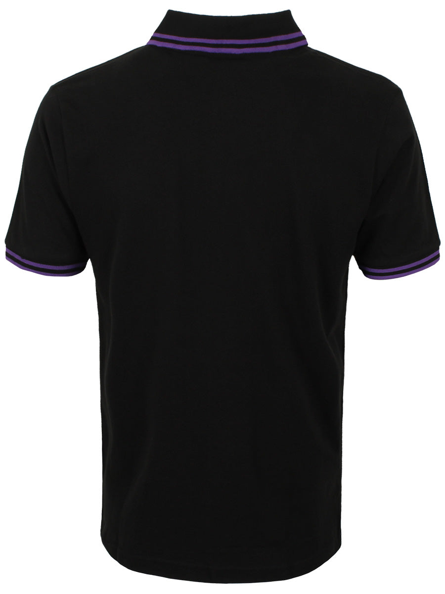 Black Sabbath Wavy Logo Men's Black Polo Shirt