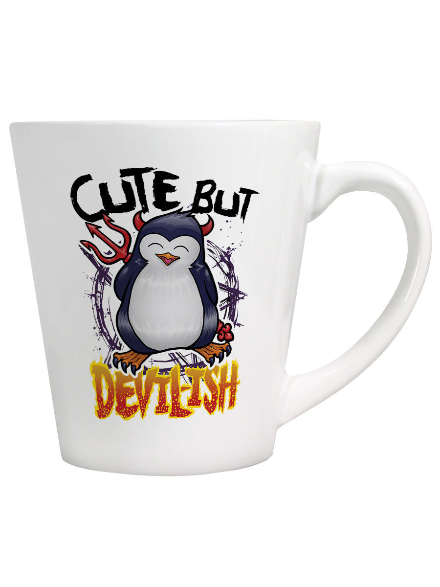 Psycho Penguin Cute But Devilish Latte Mug
