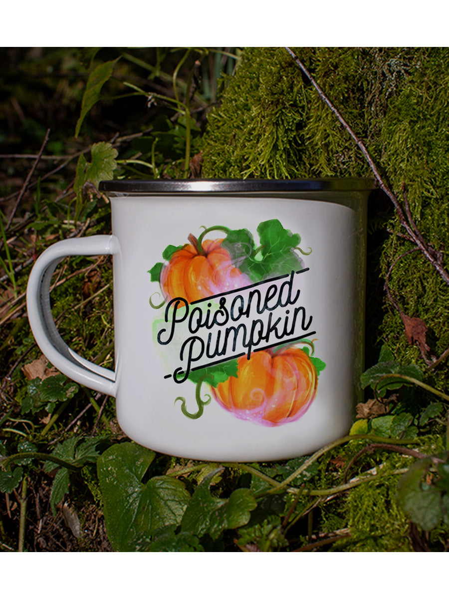 Deadly Detox Poisoned Pumpkin Enamel Mug