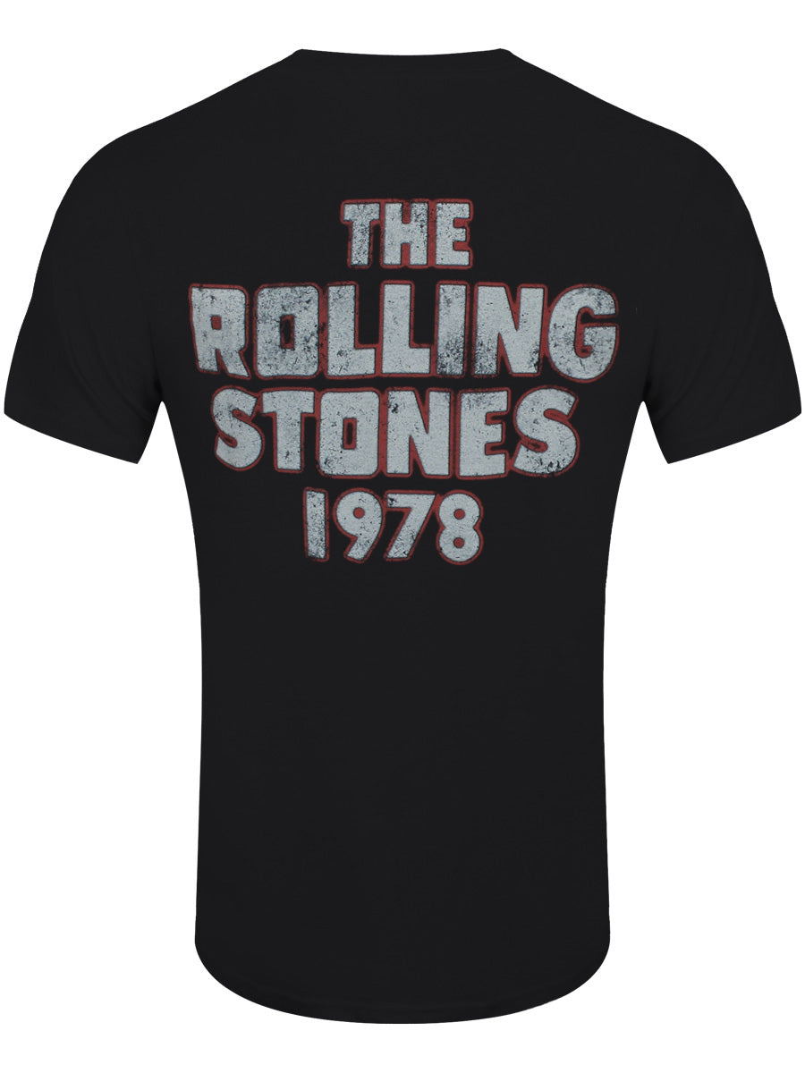 Rolling Stones Vintage Dragon 78 Men's Black T-Shirt