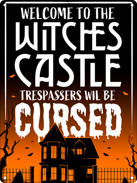 Welcome To The Witches Castle Mini Tin Sign
