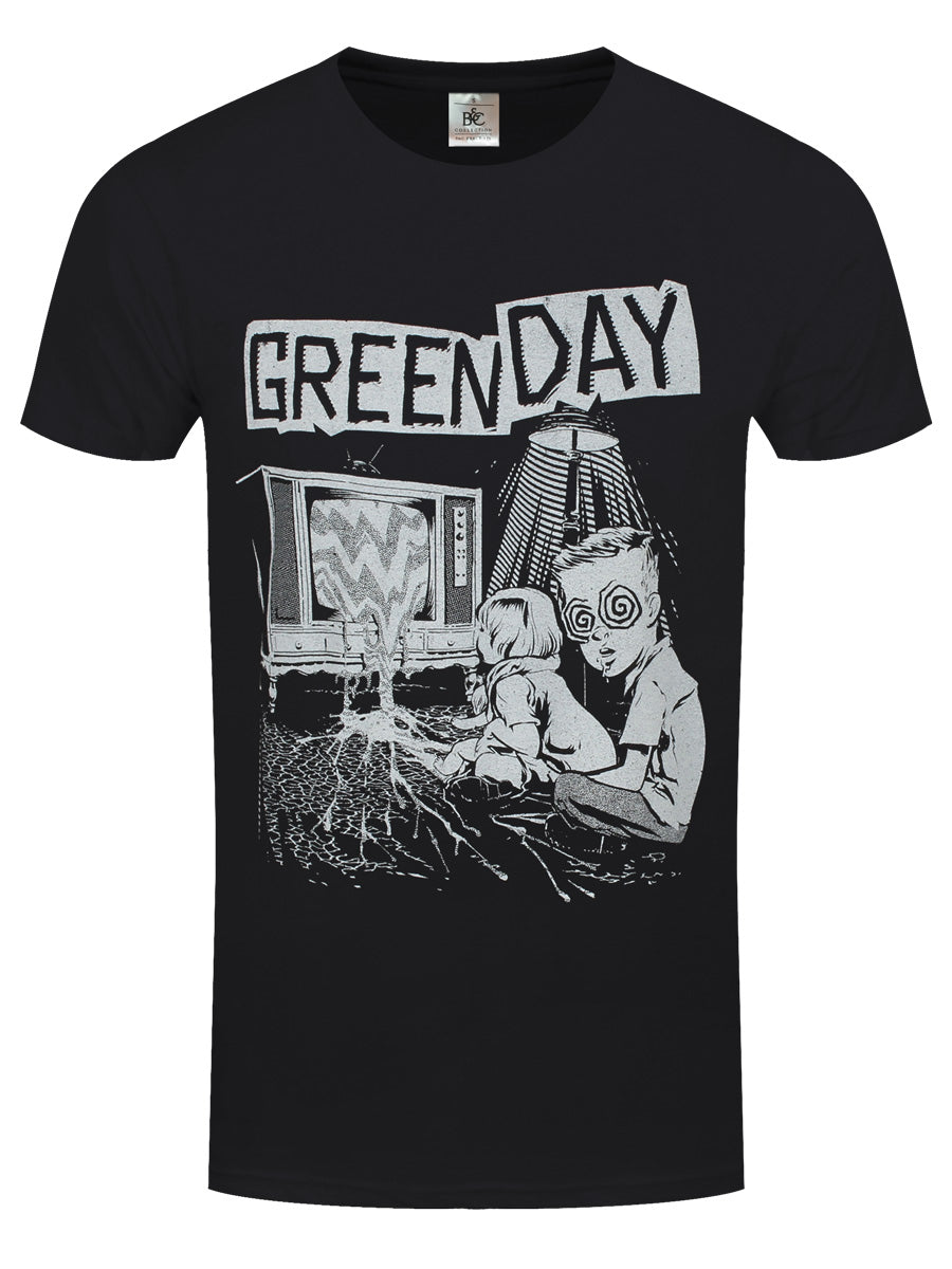 Green Day TV Wasteland Men's Black T-Shirt