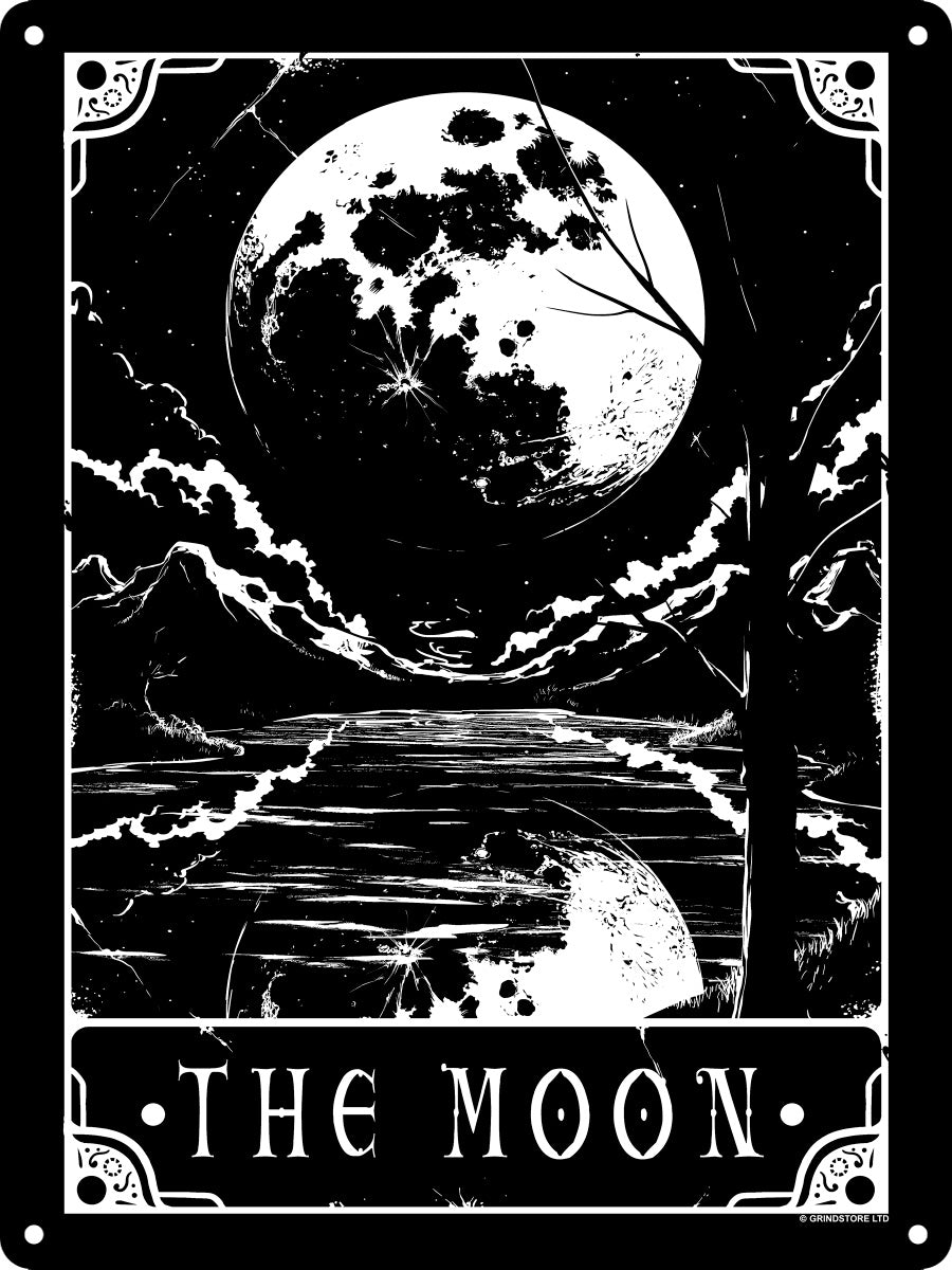 Deadly Tarot The Moon Mini Tin Sign