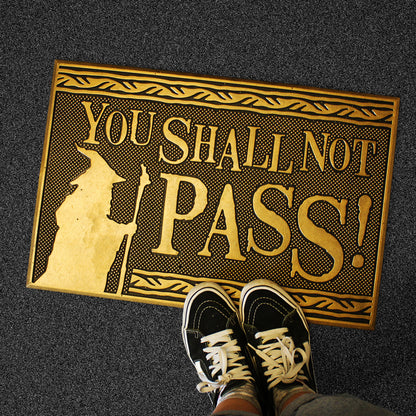 The Lord of the Rings You Shall Not Pass Rubber Doormat