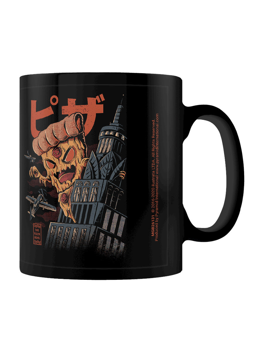 Ilustrata The Pizza Kong Black Coffee Mug