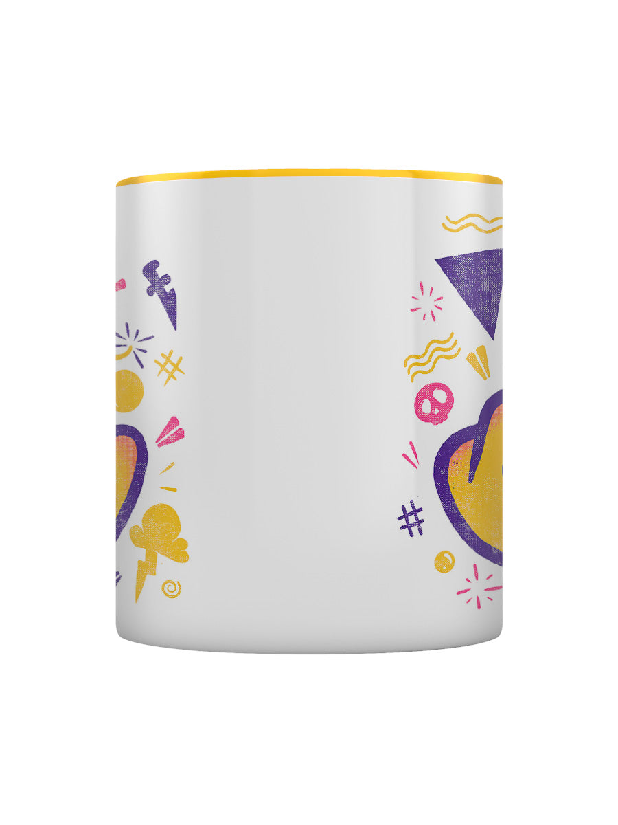Ilustrata Fuck Off Yellow Coloured Inner Mug