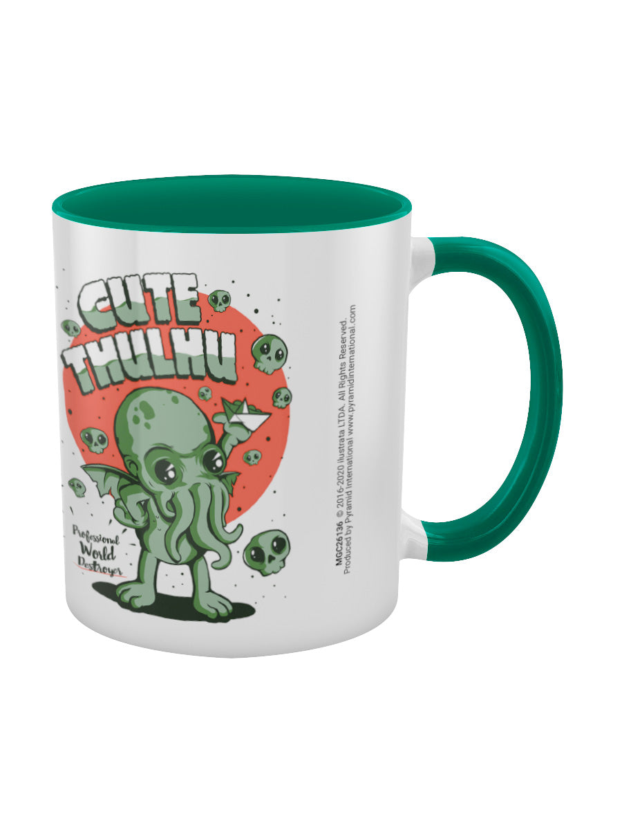 Ilustrata Cutethulhu Green Coloured Inner Mug