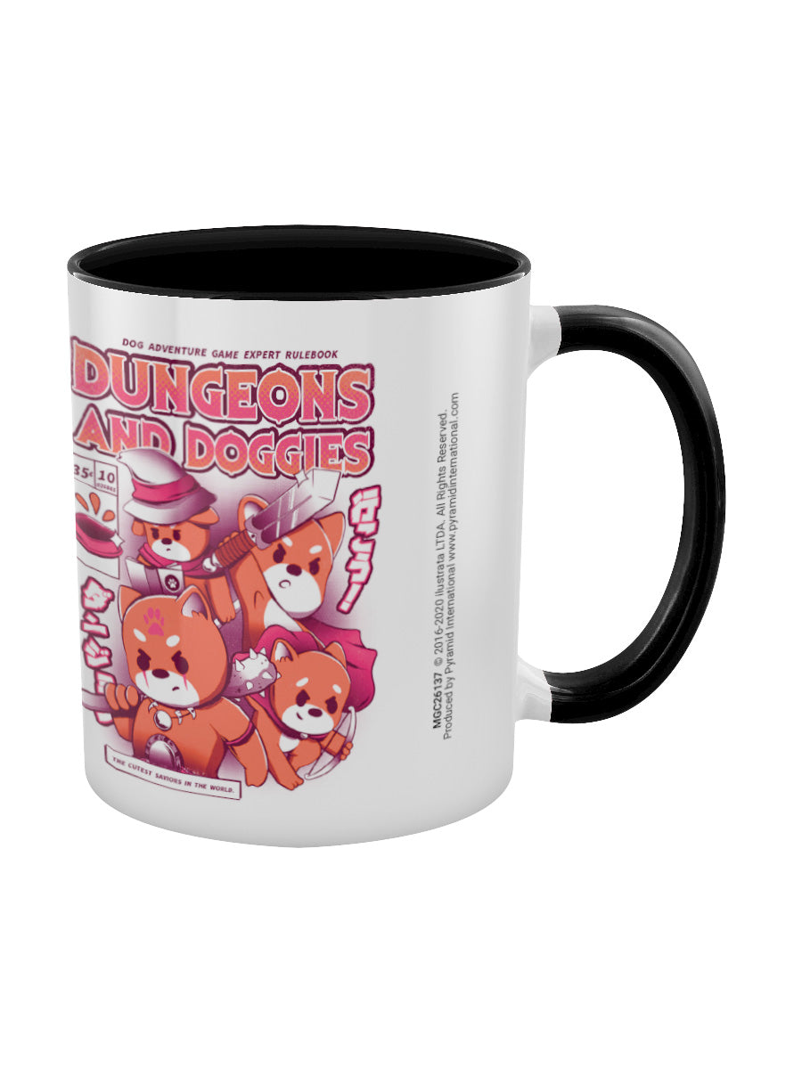 Ilustrata Dungeons And Doggies Black Coloured Inner Mug