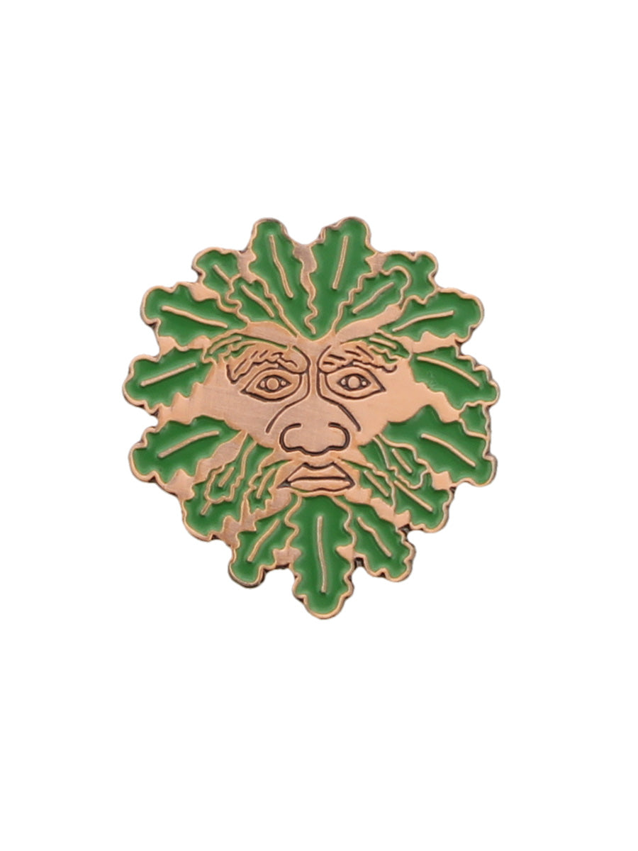 Green Man Pin Badge