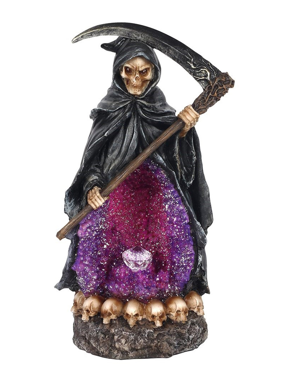 Grim Reaper Backflow Incense Burner With Light