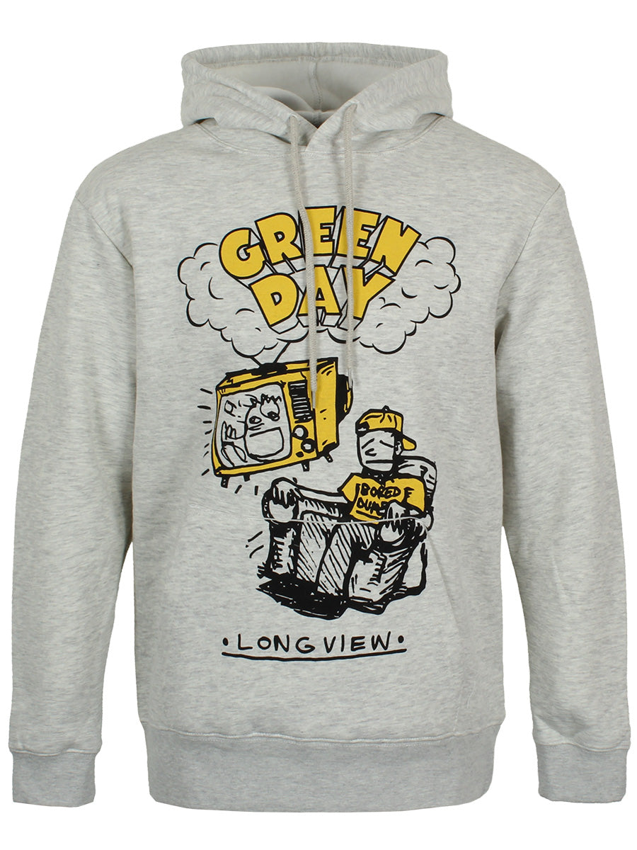 Green Day Longview Doodle Men's White Hoodie