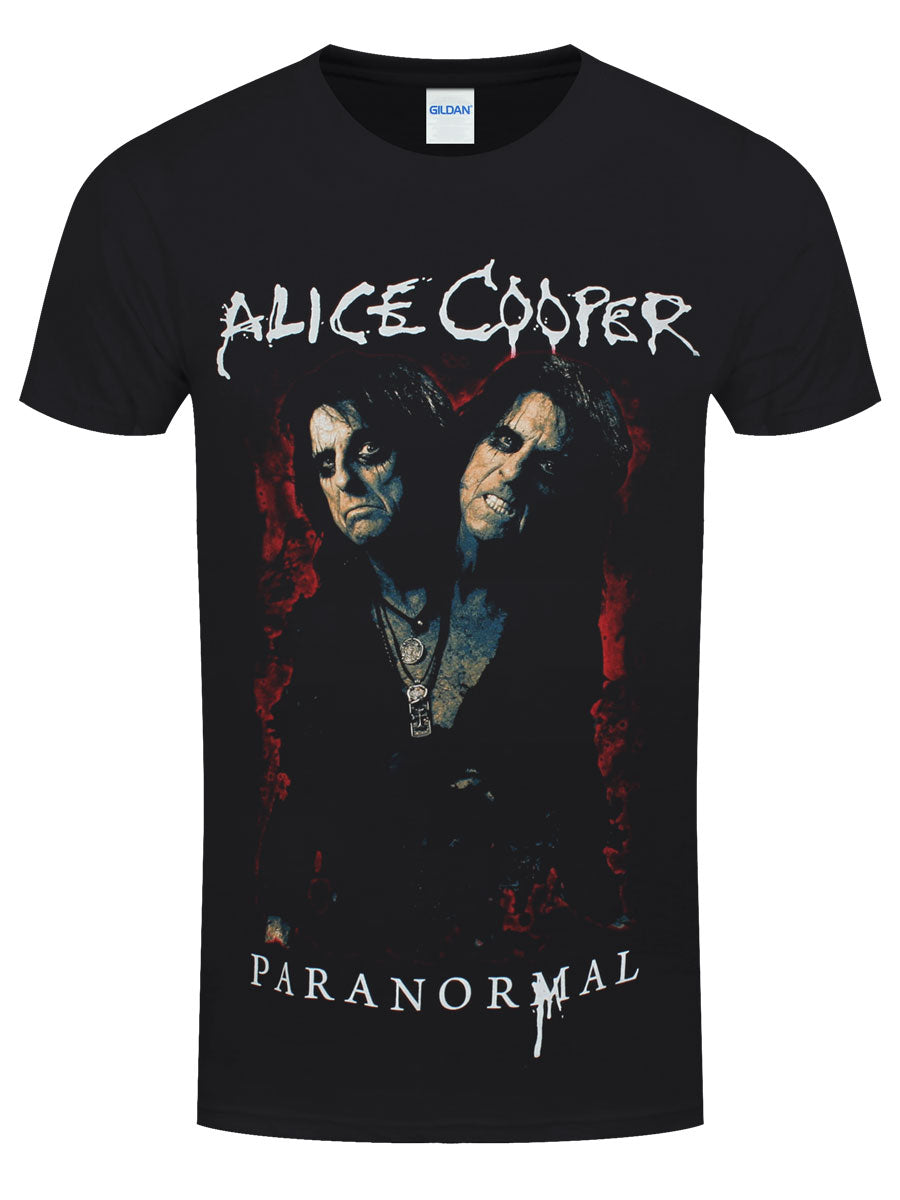 Alice Cooper Paranormal Splatter Men's Black T-Shirt