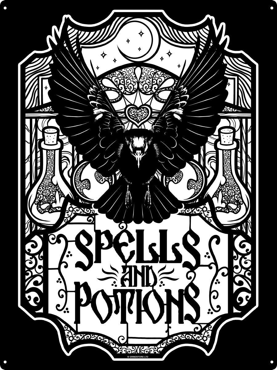 Spells & Potions Tin Sign