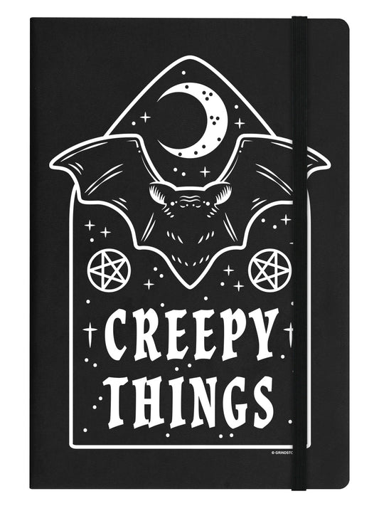 Creepy Things Black A5 Hard Cover Notebook