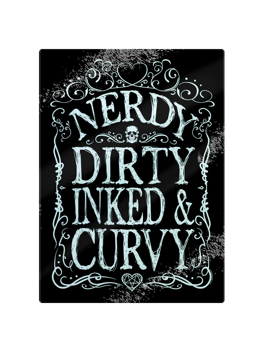 Nerdy Dirty Inked & Curvy Chopping Board