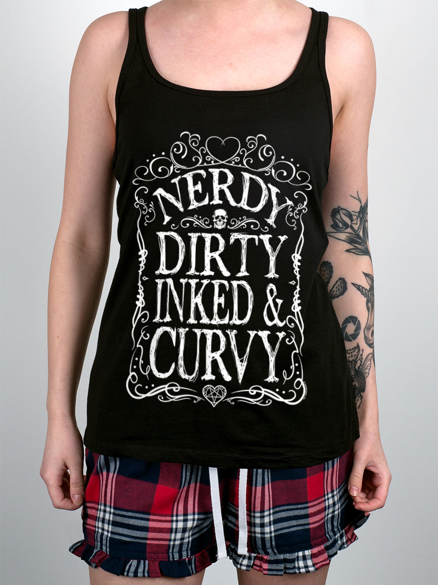 Nerdy Dirty Inked & Curvy Ladies Short Pyjama Set