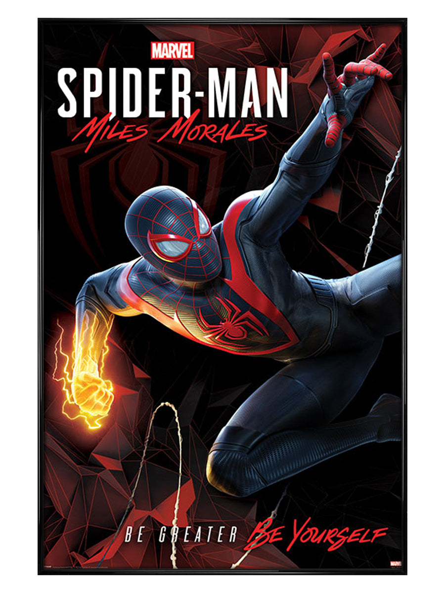 Spider Man Miles Morales Cybernetic Swing Maxi Poster