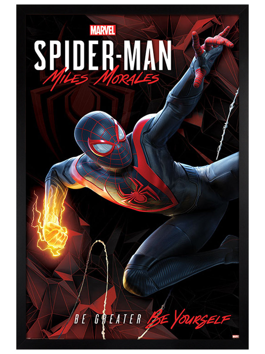 Spider Man Miles Morales Cybernetic Swing Maxi Poster