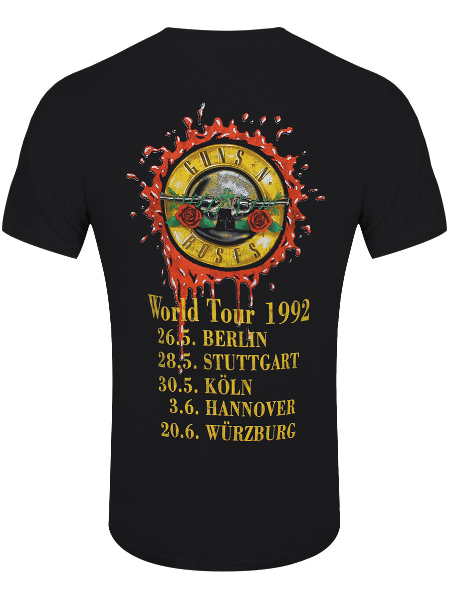 Guns N' Roses Use Your Illusion World Tour Men's Black T-Shirt