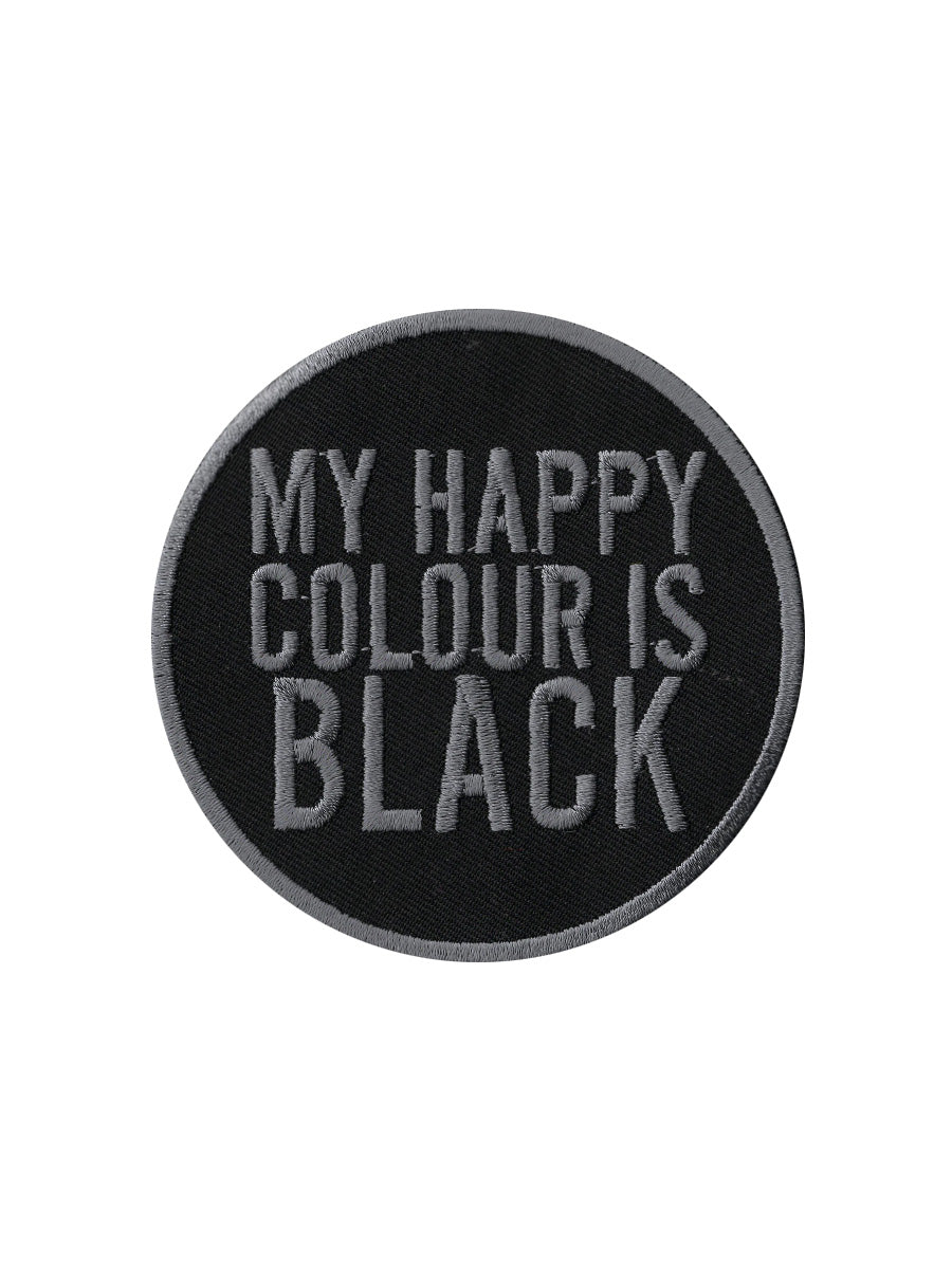 My Happy Colour Is Black Patch