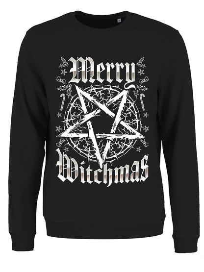 Merry Witchmas Ladies Black Christmas Jumper