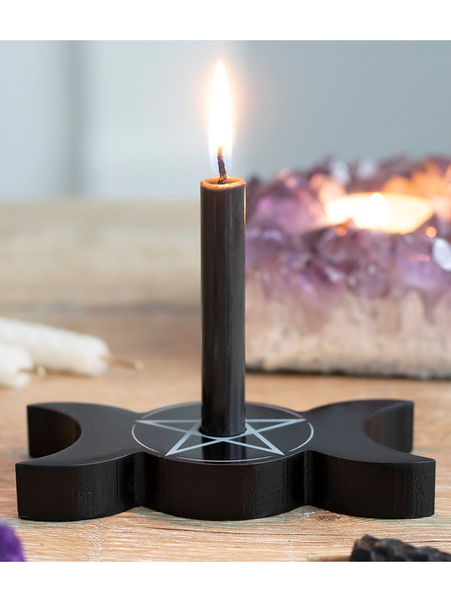 Triple Moon Spell Candle Holder