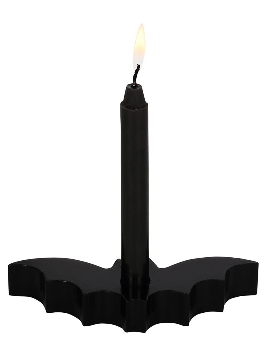 Black Bat Spell Candle Holder