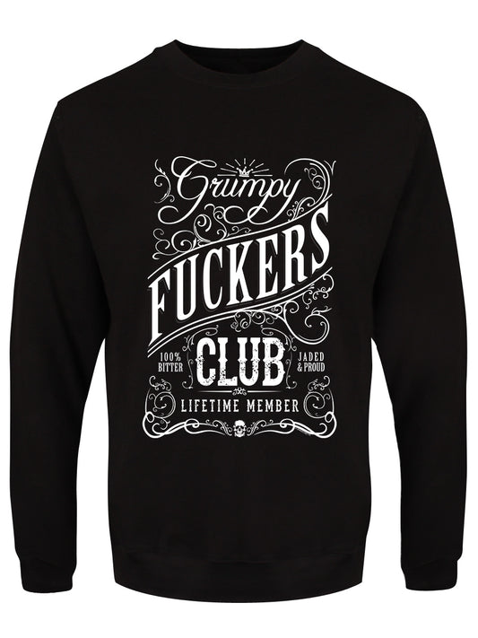 Grumpy Fuckers Club Men's Black Sweatshirt
