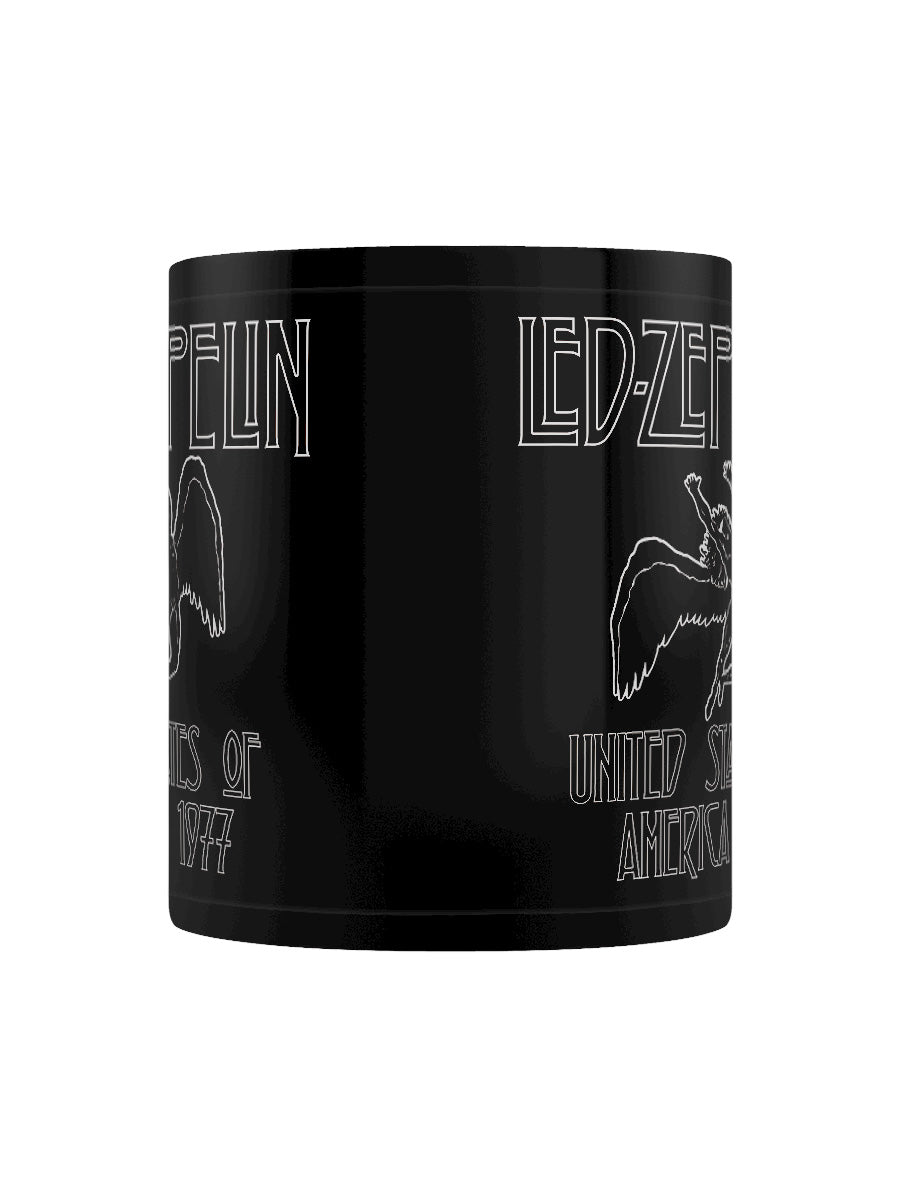 Led Zeppelin Icarus Black Coffee Mug