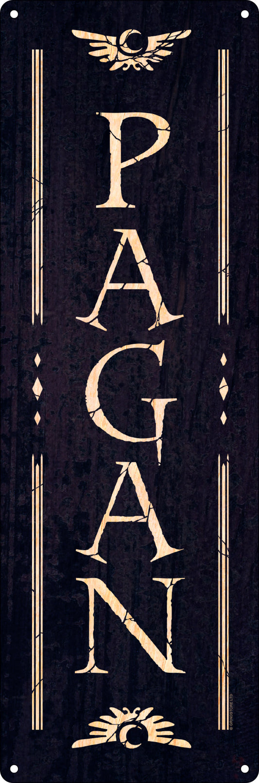 Pagan Slim Tin Sign