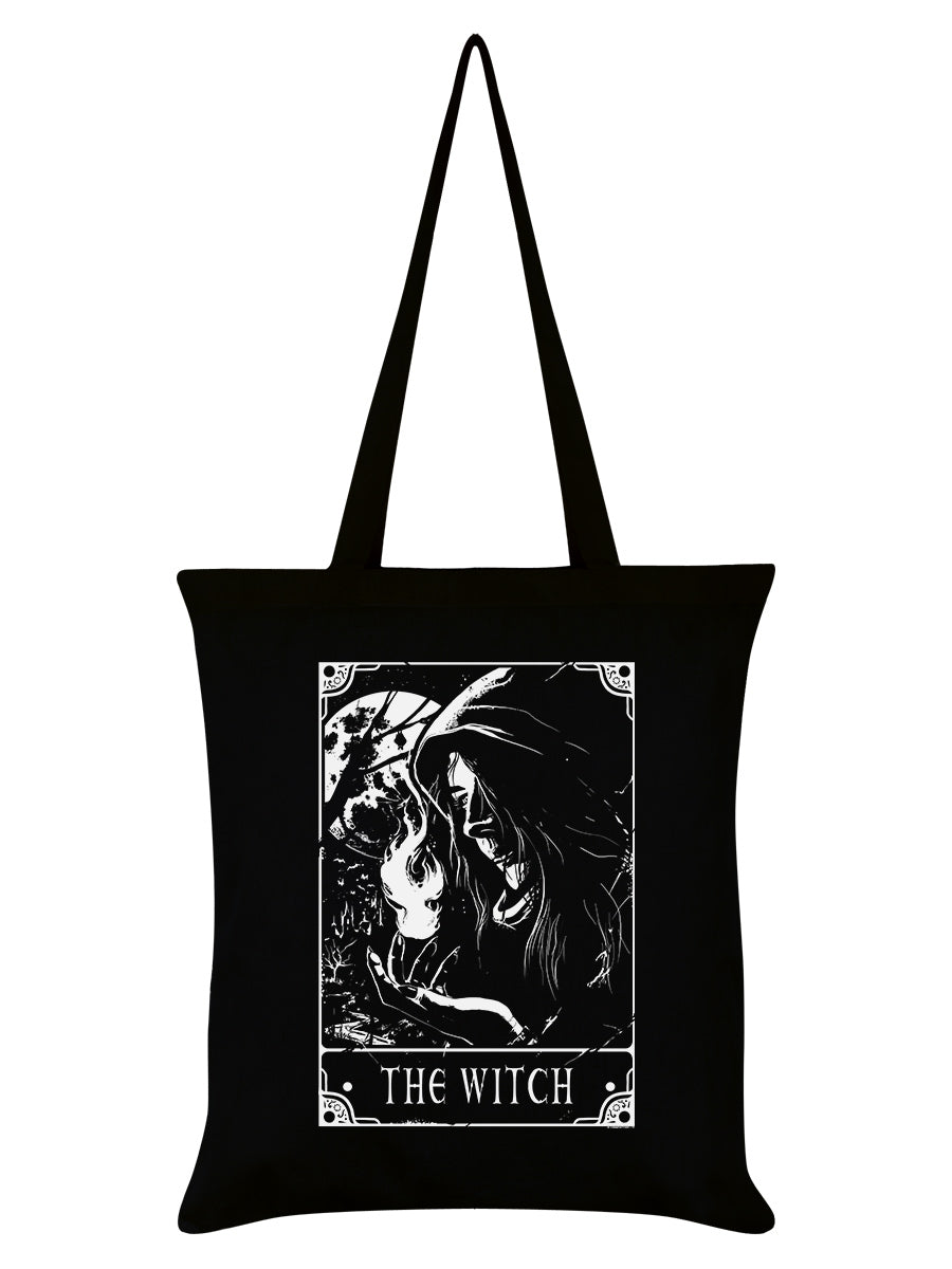 Deadly Tarot - The Witch Black Tote Bag