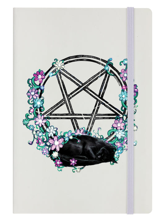 Pentagram Familiar Cream A5 Hard Cover Notebook