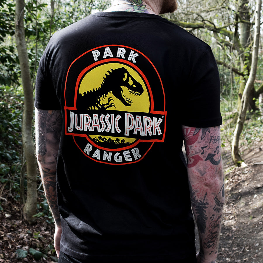 Jurassic Park Park Ranger Men's Black T-Shirt