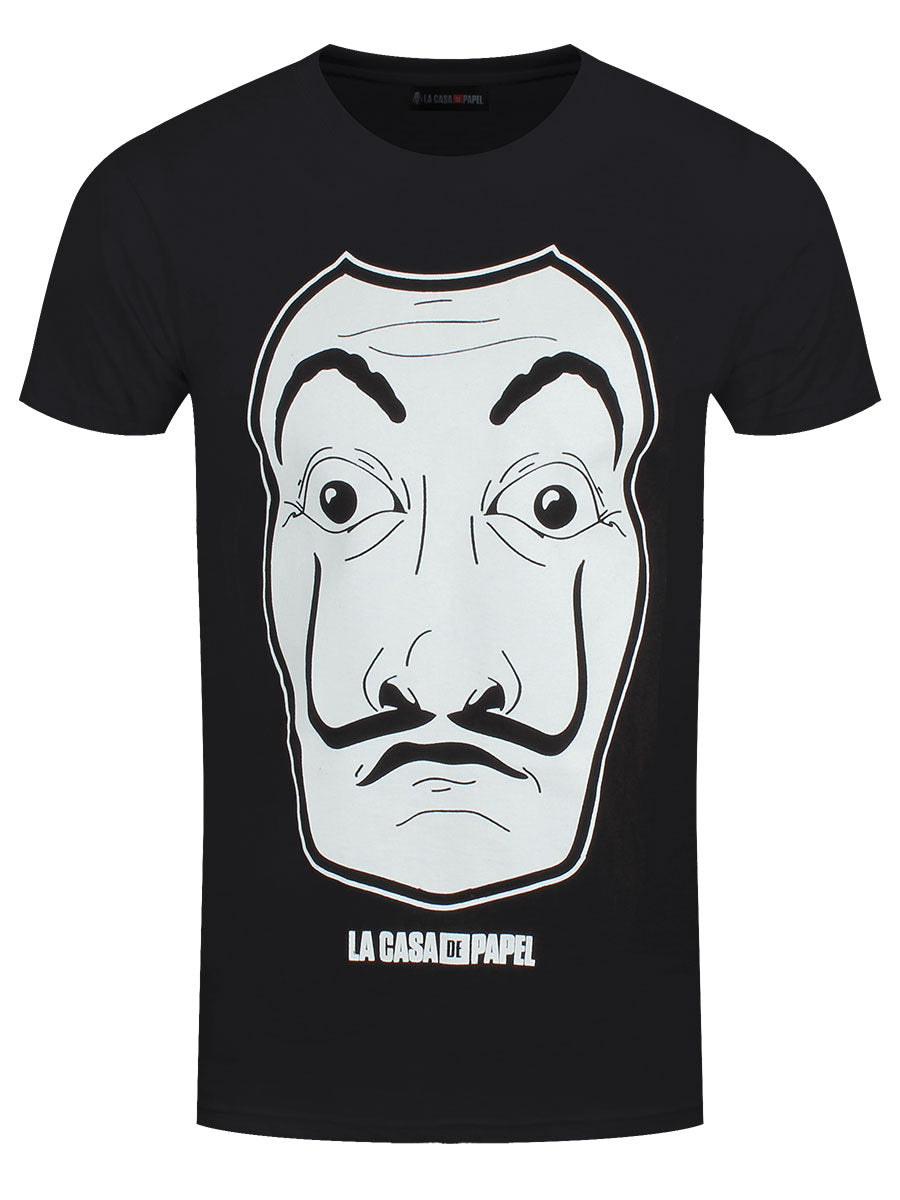 La Casa De Papel Black Mask Men's Black T-Shirt