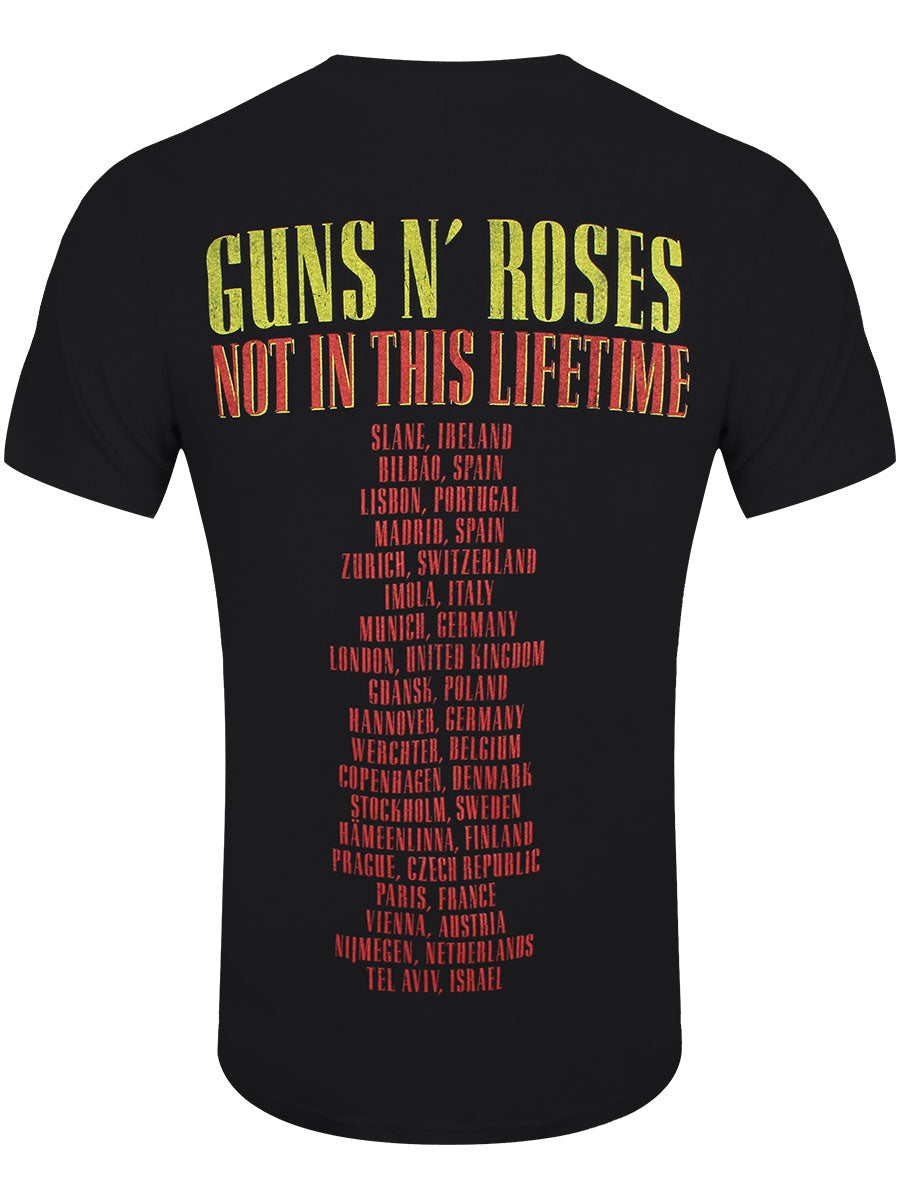 Guns N' Roses Pistols & Roses Men's Black T-Shirt