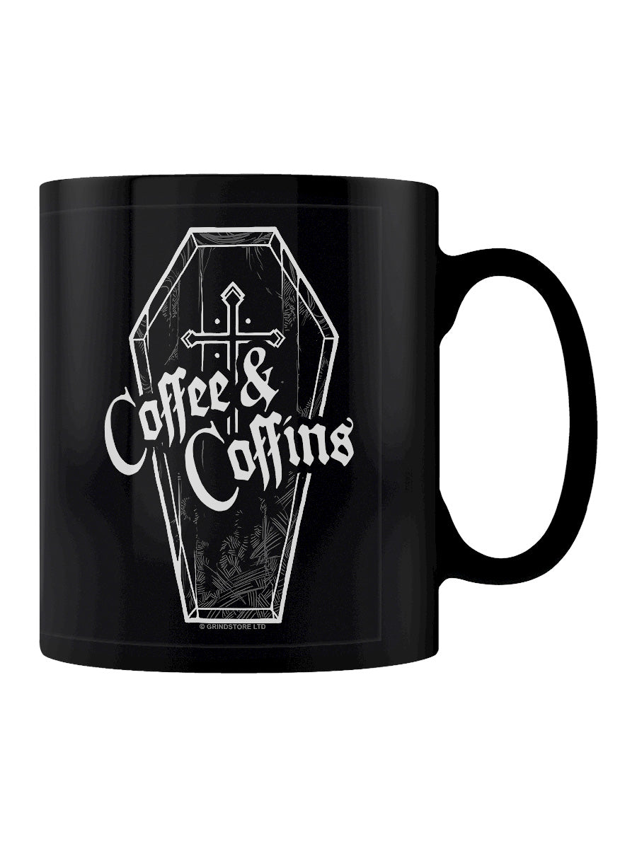 Coffee & Coffins Black Mug