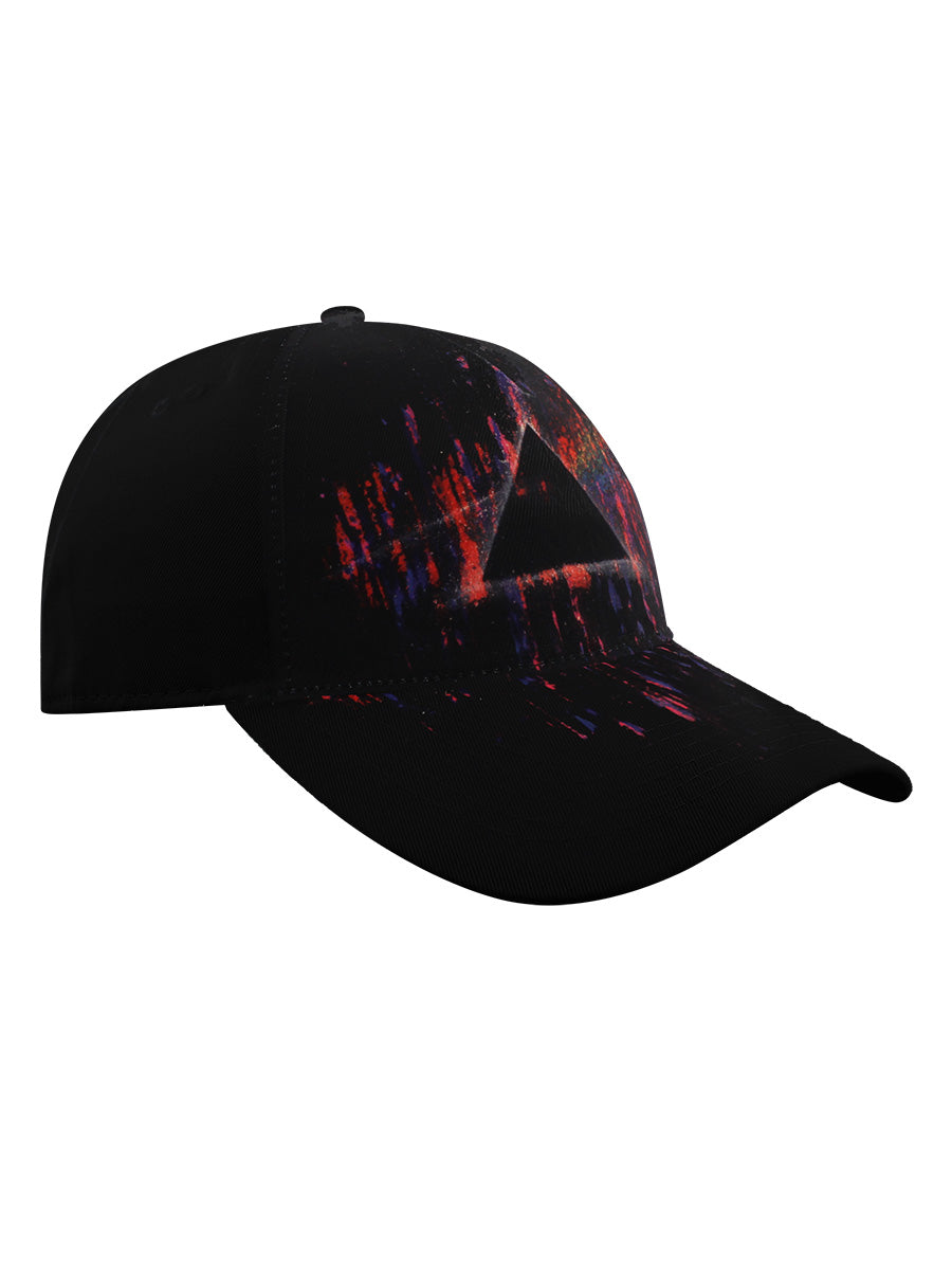 Pink Floyd Dark Side Of The Moon Splatter Black Baseball Cap