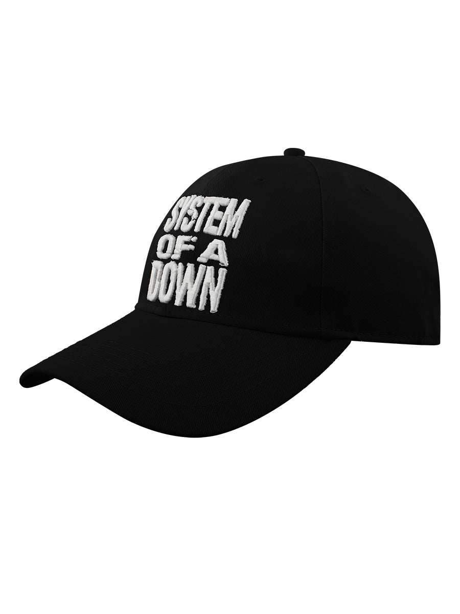 System Of A Down Stacked Logo Black Baseball Cap