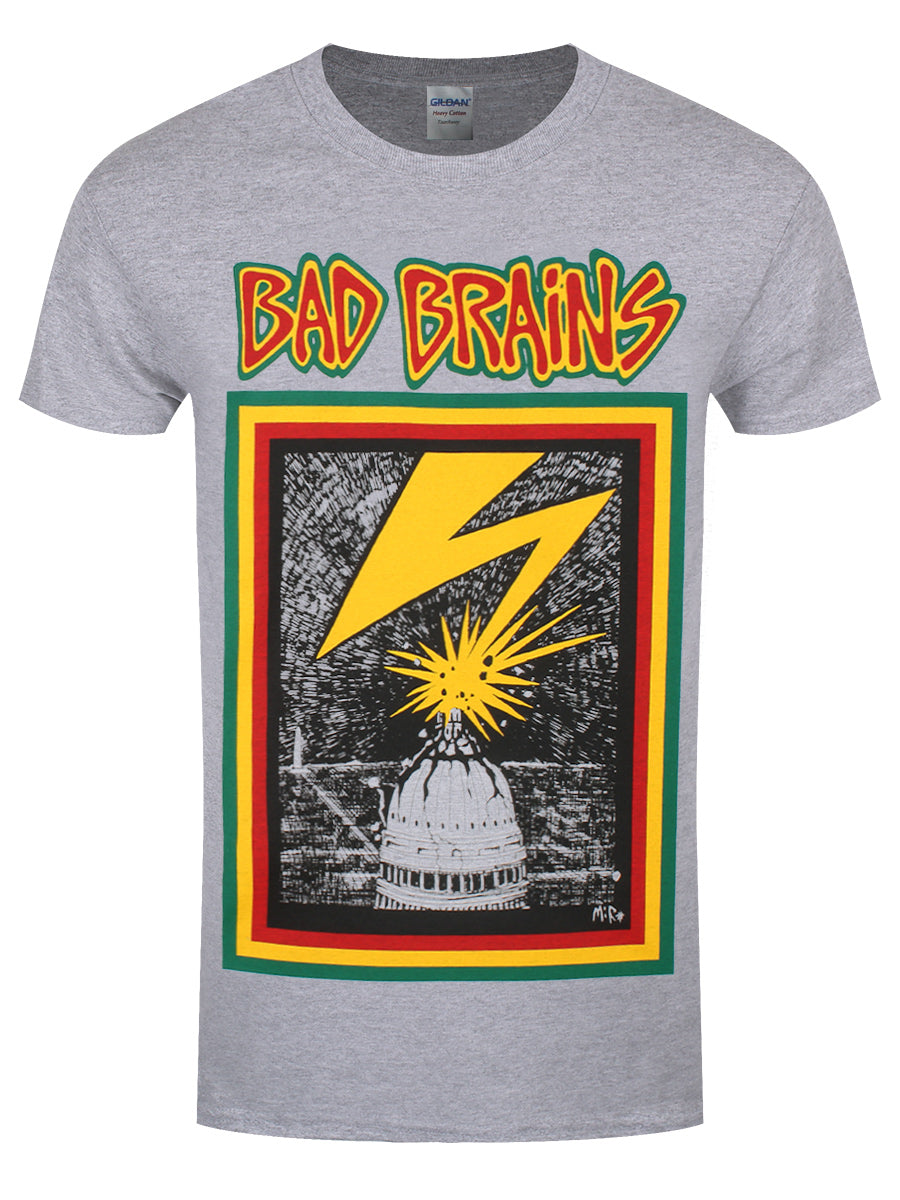Bad Brains The Yellow Tape Men's Grey T-Shirt – Grindstore