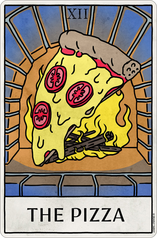 Deadly Tarot Life - The Pizza Small Tin Sign