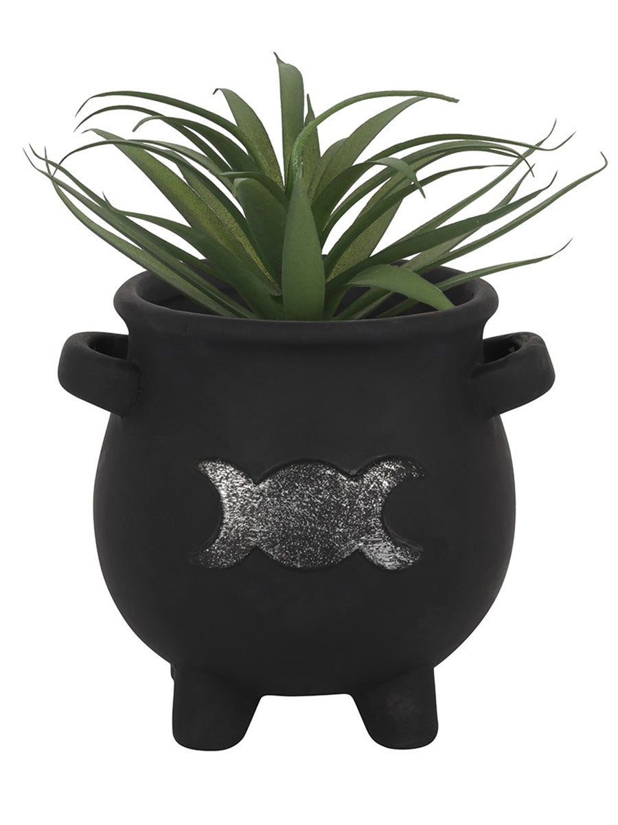 Triple Moon Cauldron Plant Pot