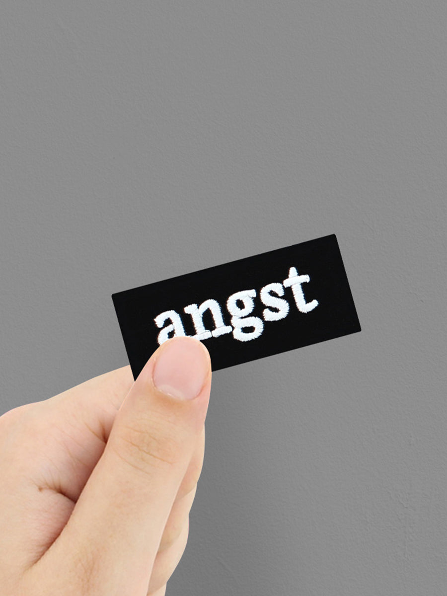 Angst Iron On Patch