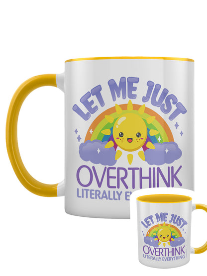 Let Me Just Overthink Literally Everything Yellow Inner 2-Tone Mug